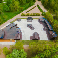 Скейт парк в парке 300-летия Петербурга