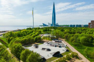 Скейт-парк в&nbsp;парке 300-летия Петербурга превью 1