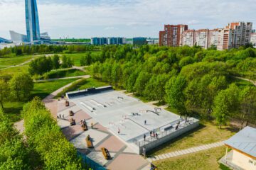 Скейт-парк в&nbsp;парке 300-летия Петербурга превью 1