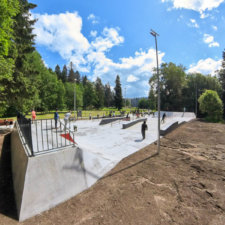 Бетонный скейт парк в Волосово