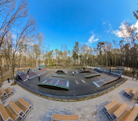 Каркасный скейт парк в Зеленогорске