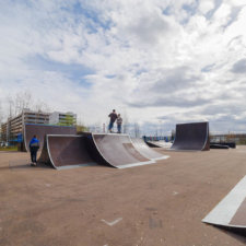 Каркасный скейт парк в городе Московский (НАО)