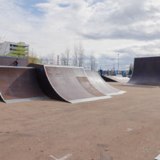 Каркасный скейт парк в городе Московский (НАО)