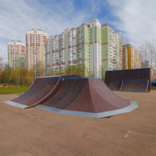 Каркасный скейт парк в городе Московский (НАО)