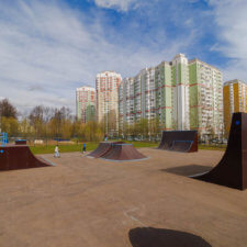 Каркасный скейт парк в городе Московский (НАО)