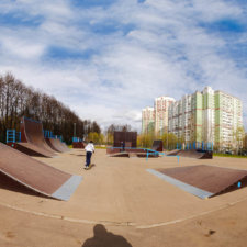 Каркасный скейт парк в городе Московский (НАО)