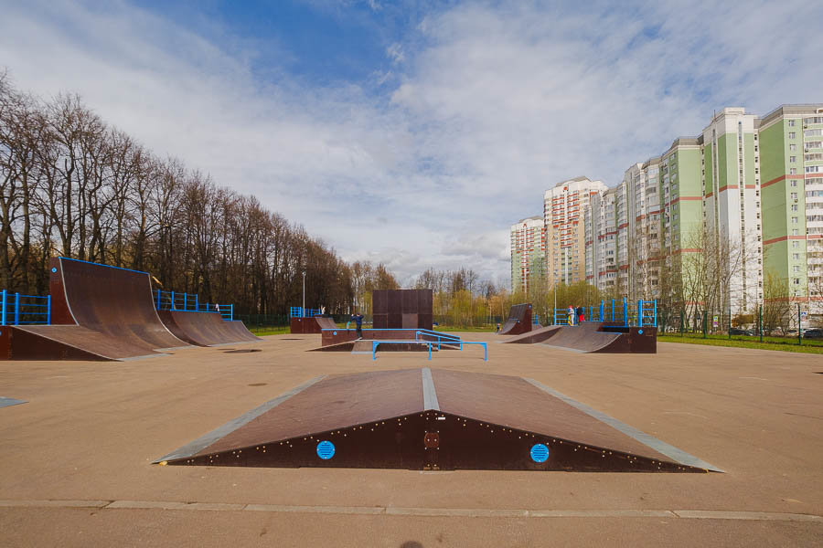 Каркасный скейт парк в городе Московский (НАО)