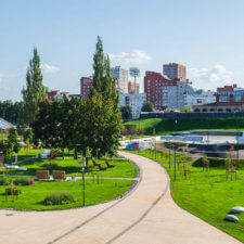 Скейтпарк и памптрек в Рязани