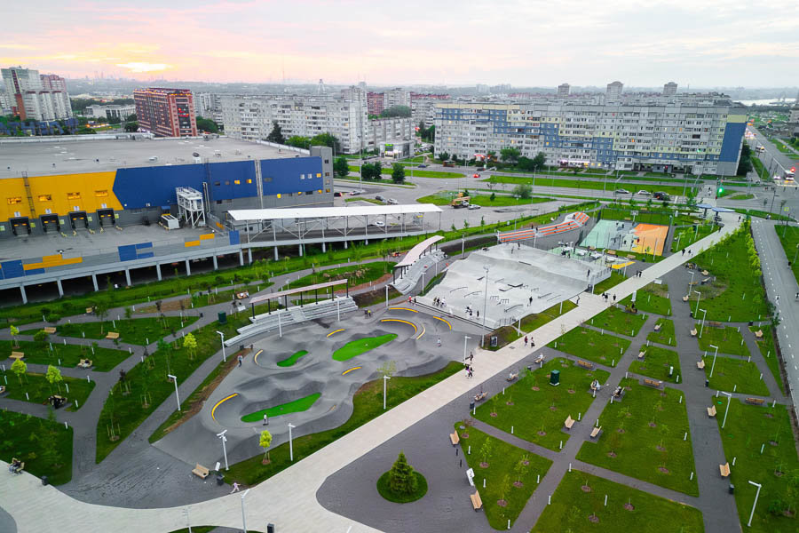 Скейт-парк и памп-трек в Череповце