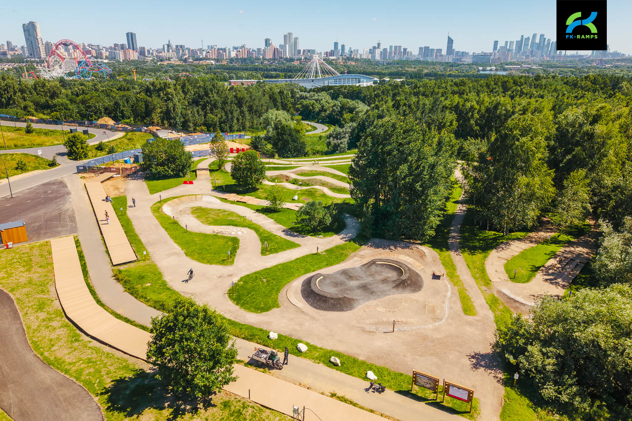 Велосипедная скилл-зона в Крылатском