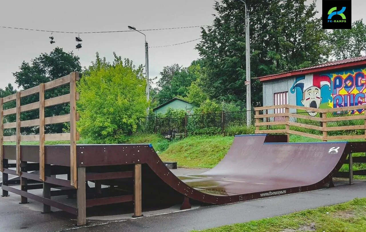 Монтаж мини-рампы в Рощино, ЛО