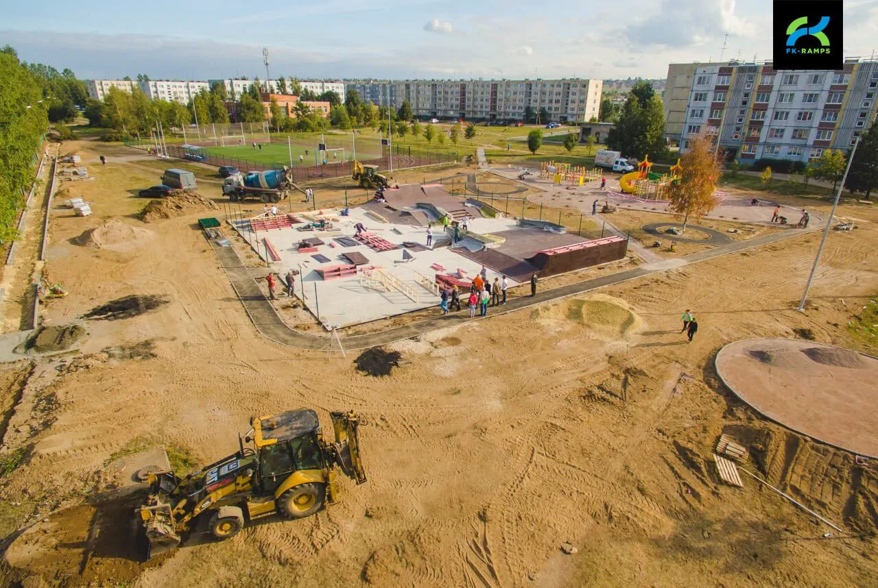 Строительство деревянного скейт-парк в Аннино, ЛО