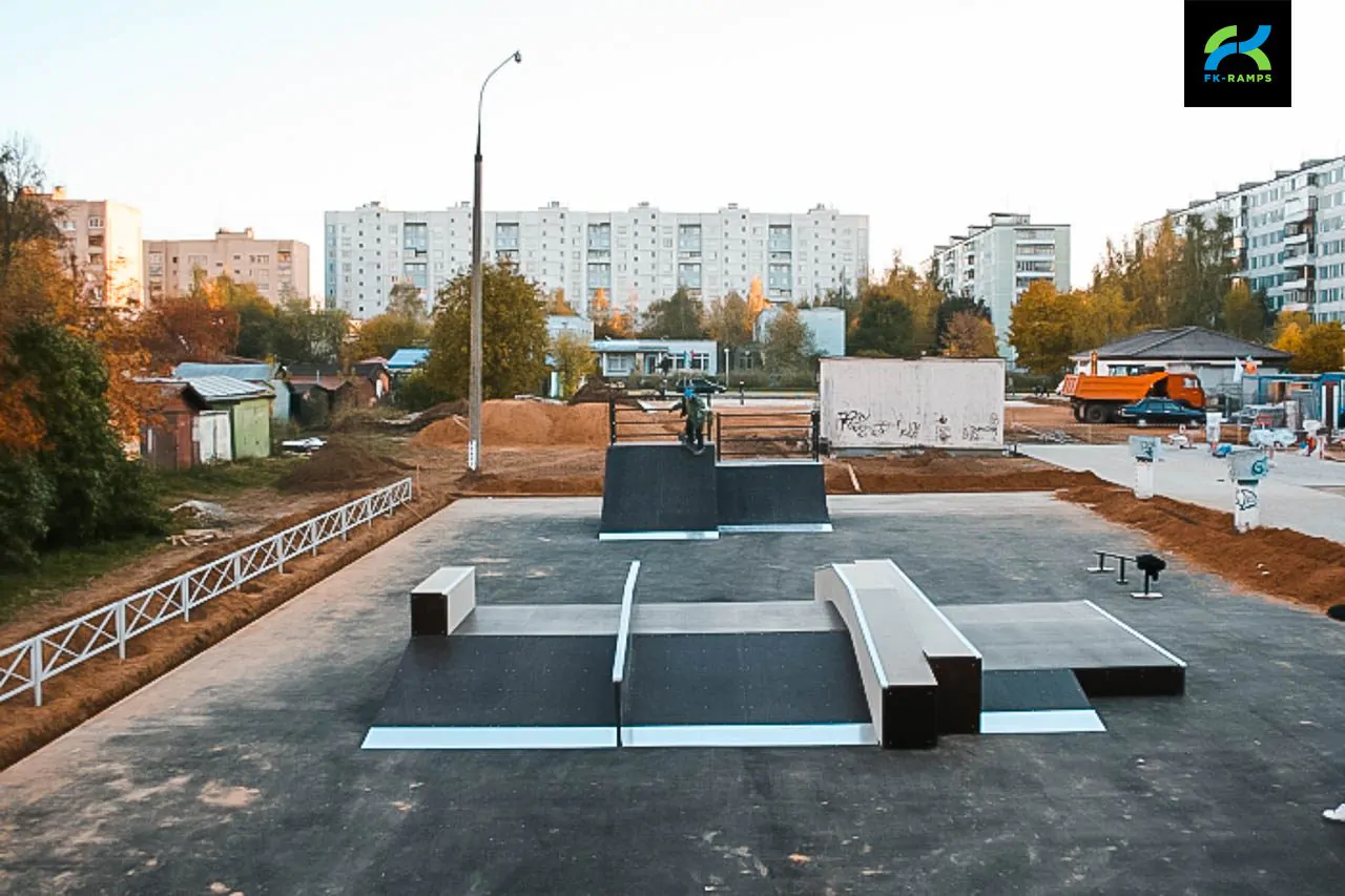 Деревянный скейт-парк в&nbsp;поселке Горки‑10