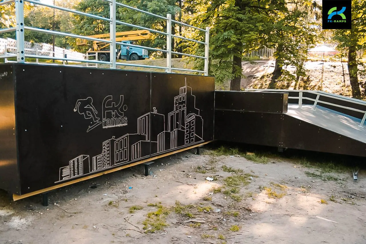 Деревянный скейт-парк в&nbsp;Выксе, Нижегородская обл. фото 2