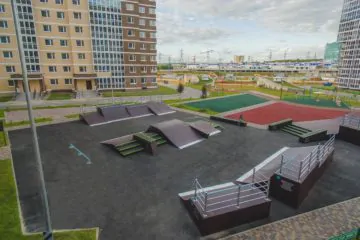 Деревянный скейт‑парк в&nbsp;ЖК&nbsp;&laquo;Татьянин Парк&raquo; превью 1