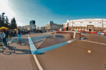 Деревянный скейт-парк у&nbsp;памятника Курчатову превью 1