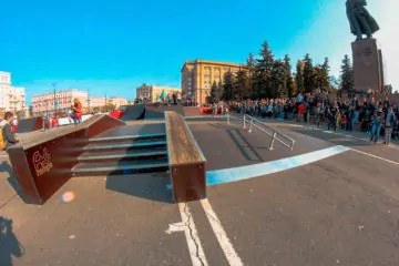 Деревянный скейт-парк у&nbsp;памятника Курчатову превью 1