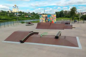 Деревянный скейт-парк в&nbsp;Ельце, Липецкая область превью 1