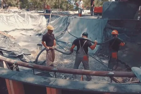 Трудности торкретирования