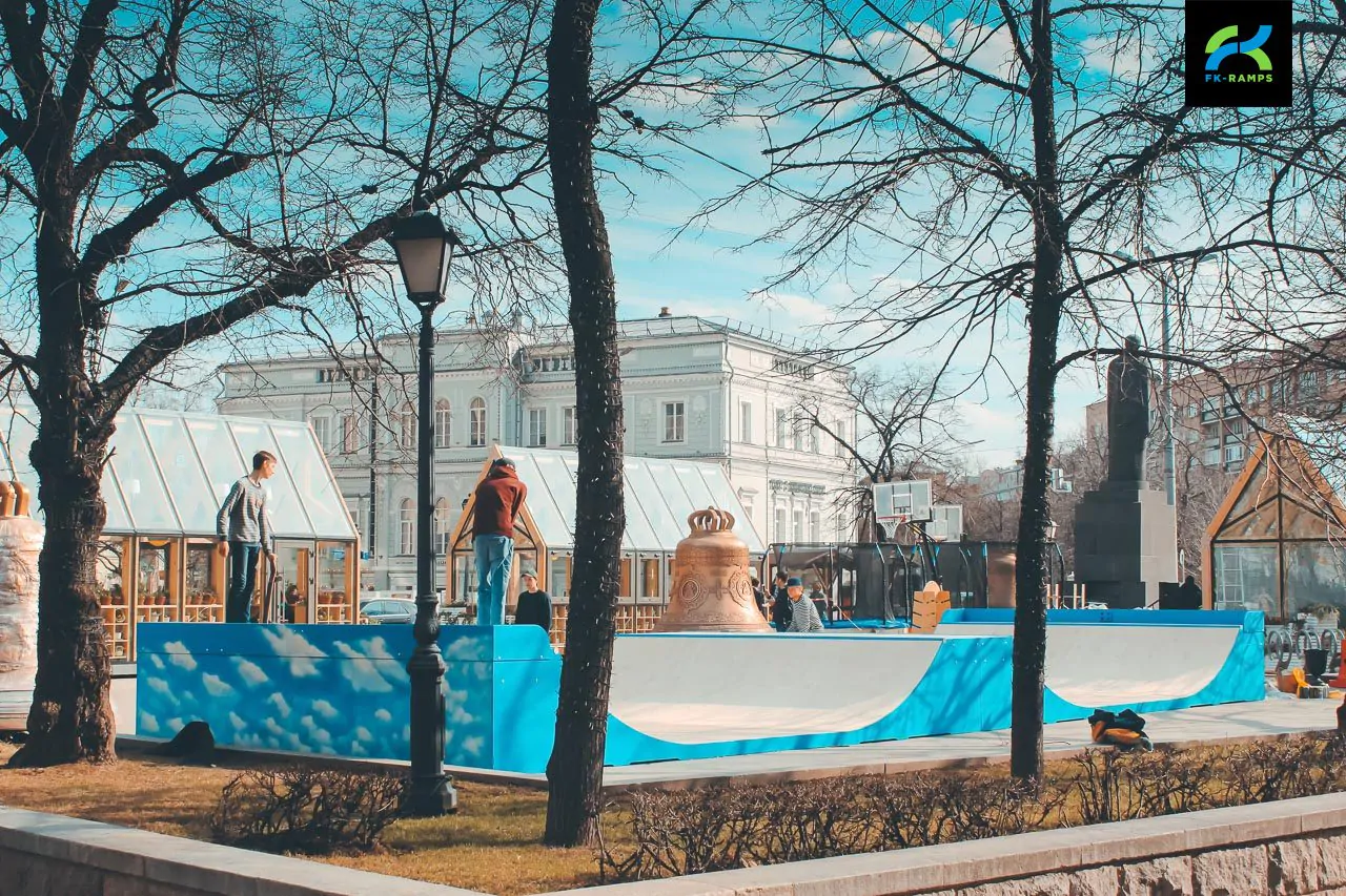 Деревянная рампа на&nbsp;Тверском бульваре фото 1