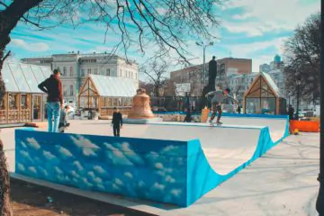 Деревянная рампа на&nbsp;Тверском бульваре превью 1