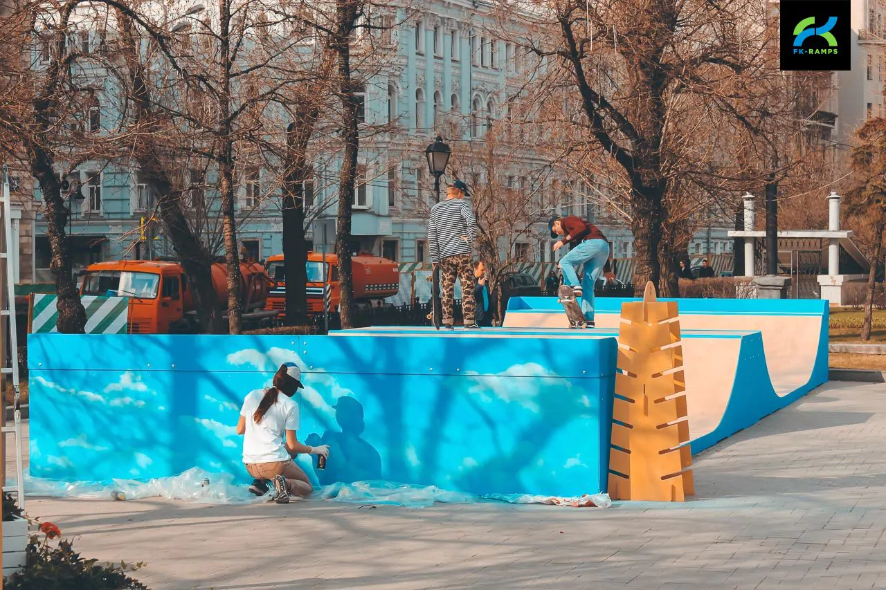 Деревянная рампа на&nbsp;Тверском бульваре фото 7