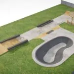 Новый бетонный скейтпарк в Петербурге