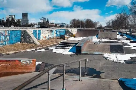 Реконструкция скейт парка в Челябинске