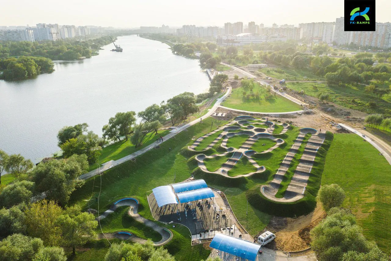Асфальтовый памп-трек в&nbsp;Марьино в&nbsp;парке 850-летия фото 19