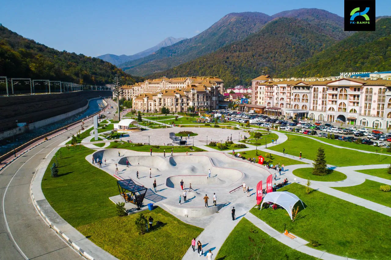 Бетонный скейт-парк в&nbsp;Красной Поляне фото 16