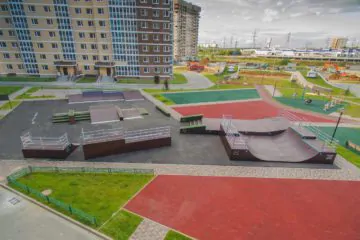 Деревянный скейт‑парк в&nbsp;ЖК&nbsp;&laquo;Татьянин Парк&raquo; превью 1