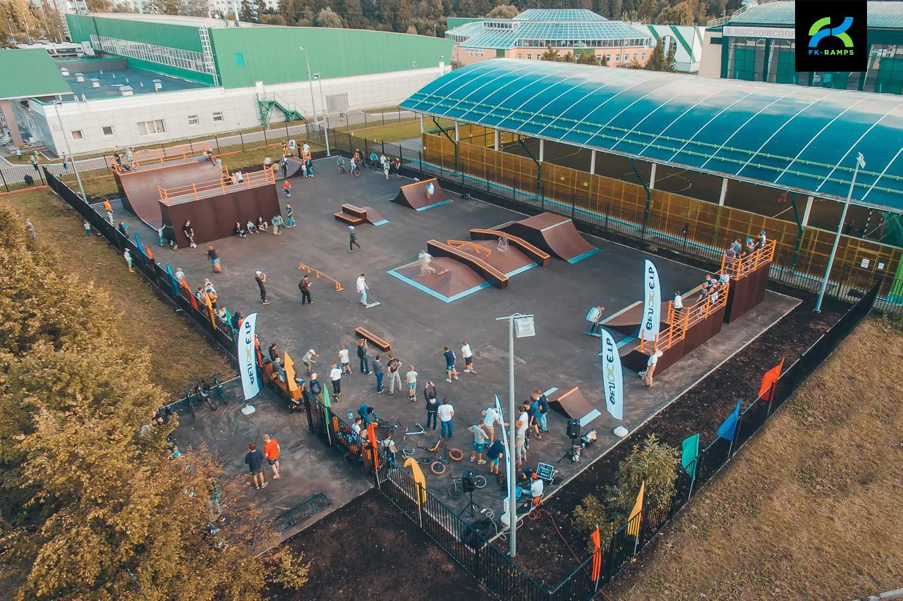Деревянный скейт-парк в Зеленограде