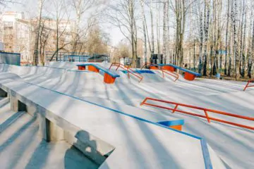 Бетонный скейт парк в мкр. Сходня, г. Химки превью 1