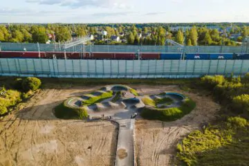 Асфальтовый памп-трек в&nbsp;городском посёлке Мга превью 1