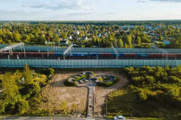 Асфальтовый памп-трек в&nbsp;городском посёлке Мга превью 1