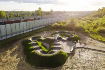 Асфальтовый памп-трек в&nbsp;городском посёлке Мга превью 1
