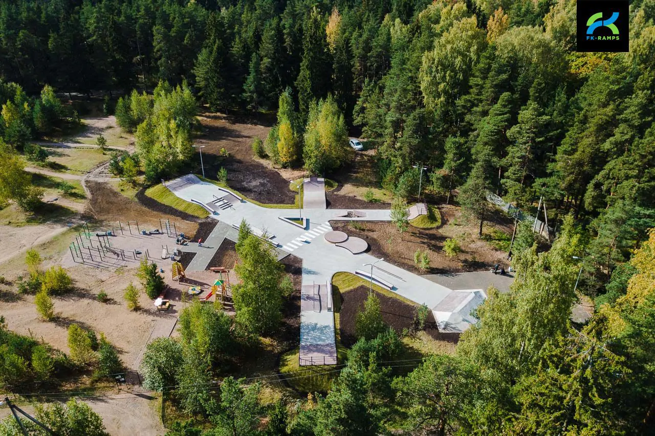 Бетонный скейт парк во Всеволожске