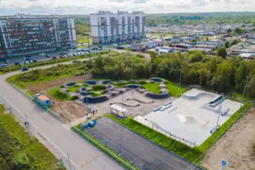 Бетонный скейт-парк и&nbsp;асфальтовый памп-трек в&nbsp;Кировске превью 1