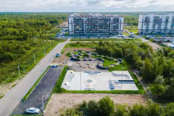 Бетонный скейт-парк и&nbsp;асфальтовый памп-трек в&nbsp;Кировске превью 1