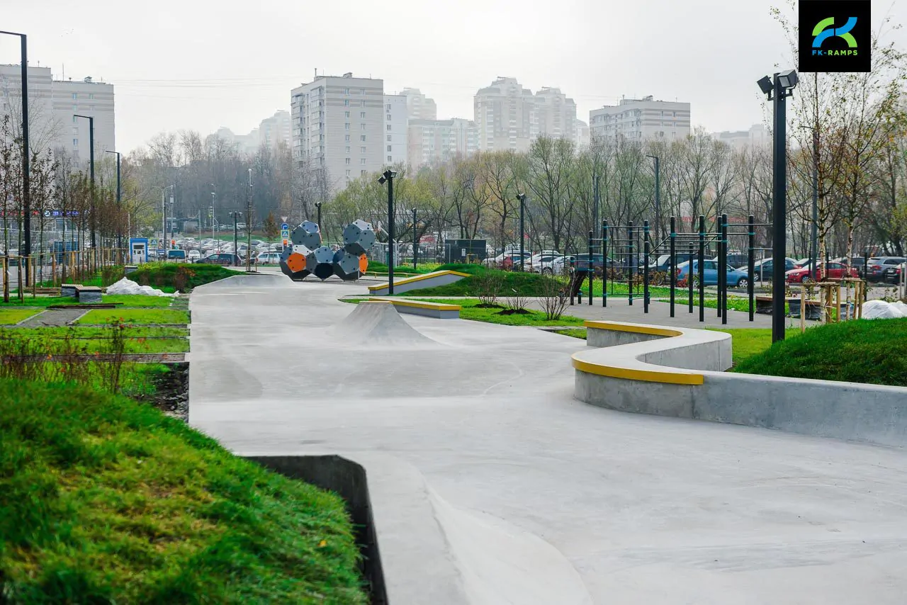 Бетонный скейт-парк ЖК&nbsp;Мещерский Лес, Москва фото 7