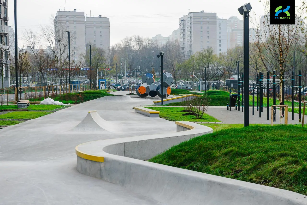Бетонный скейт-парк ЖК&nbsp;Мещерский Лес, Москва