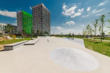 Бетонный скейт-парк в&nbsp;ЖК&nbsp;Бунинские Луга, Москва превью 1