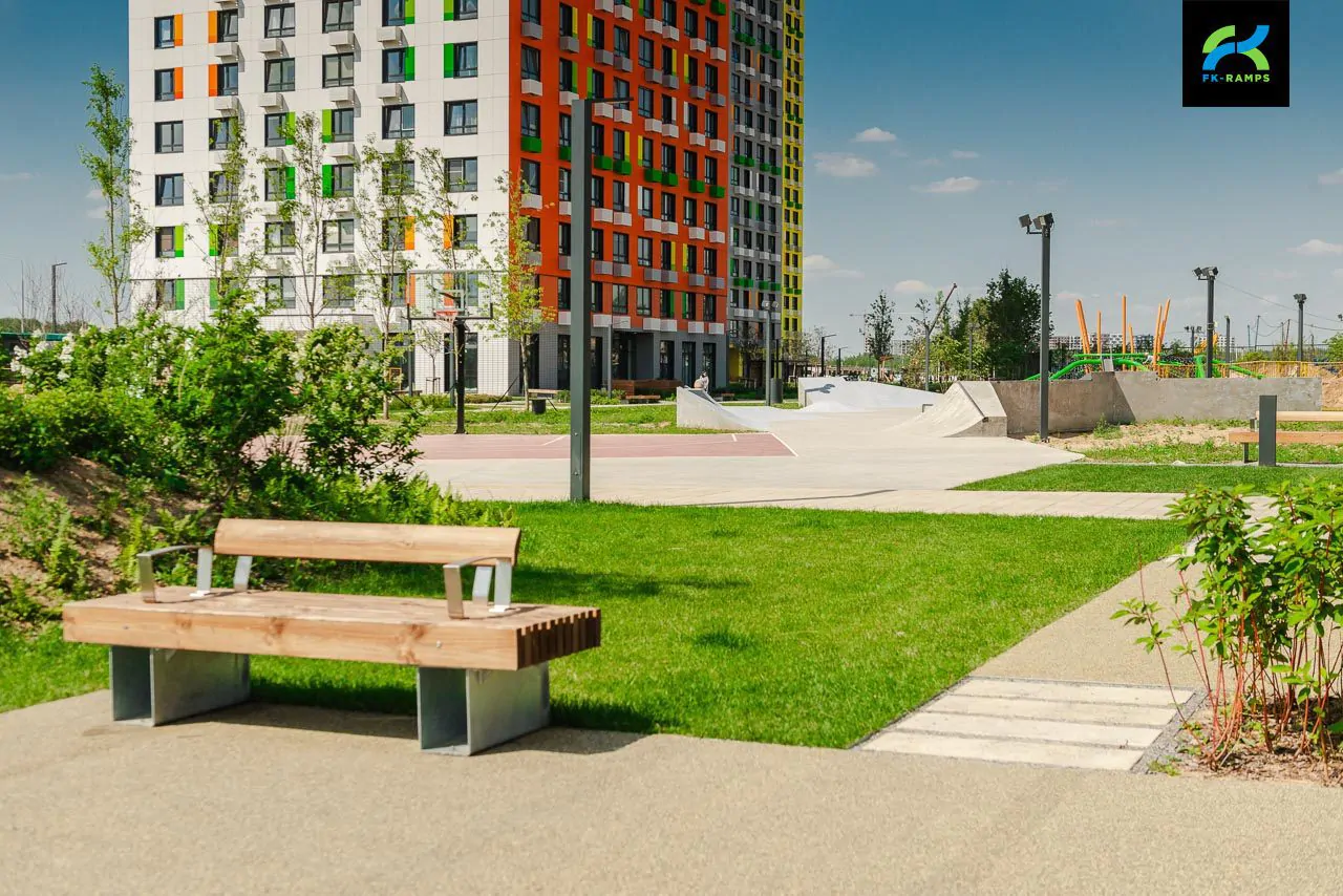 Бетонный скейт-парк в&nbsp;ЖК&nbsp;Бунинские Луга, Москва фото 24