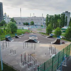 Деревянный скейт-парк в Нижнем Новгороде