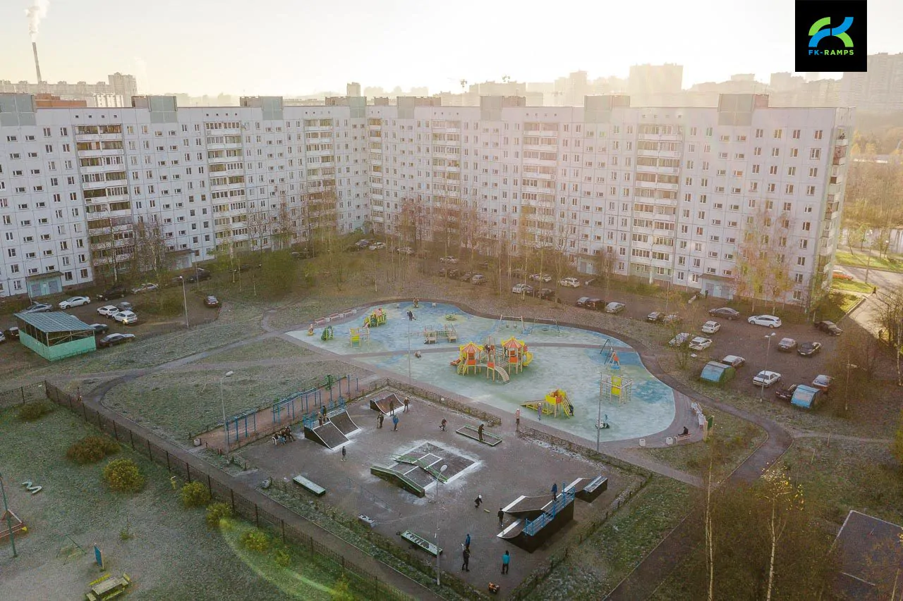Скейт парк на Планерной улице, Санкт-Петербург - FK-ramps