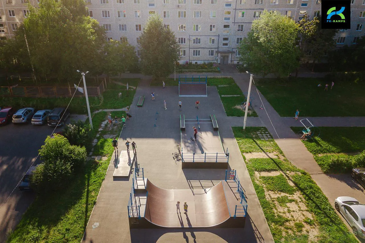 Деревянный скейт-парк в&nbsp;Скоропусковском