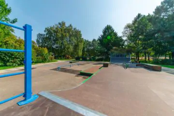 Деревянный скейт-парк в&nbsp;парке&nbsp;им. Федорова, Москва превью 1