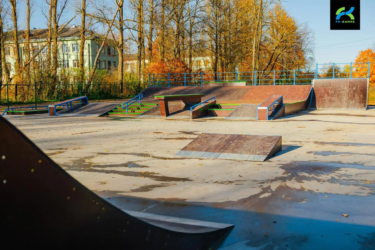Деревянный скейт-парк в&nbsp;Дубровке, Ленинградская обл. фото 13