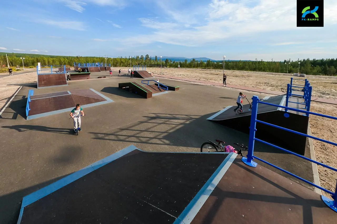 Скейт-парк в&nbsp;городе Полярные Зори фото 6