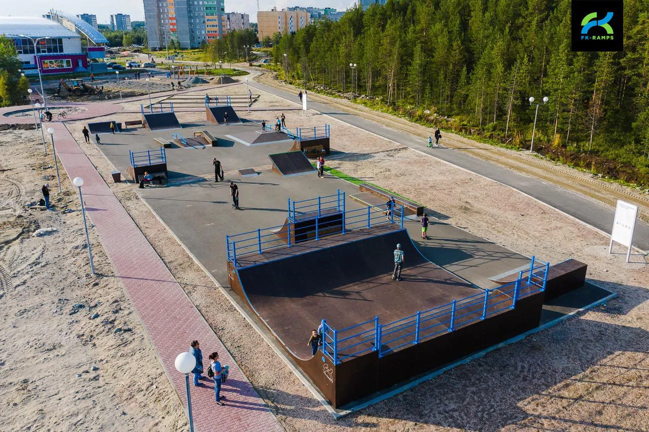 Скейт-парк в&nbsp;городе Полярные Зори фото 11
